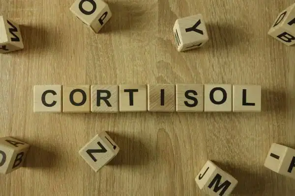 The Hidden Connection: How Stress Shapes Your Fitness and Body Composition 2 Image saying "Cortisol" and how stress Suffolk impacts your wellbeing and bodies shape